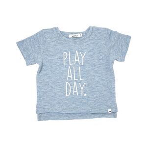 Oh Baby! Boys  Play All Day Slub Raw Edge T-Shirt, Grey